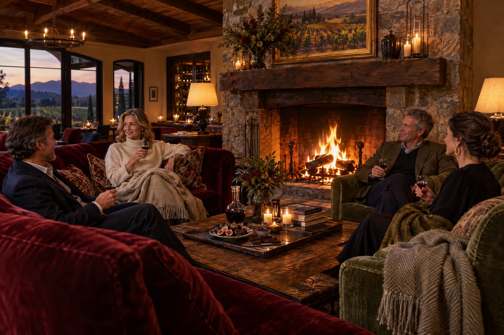 The fireside lounge